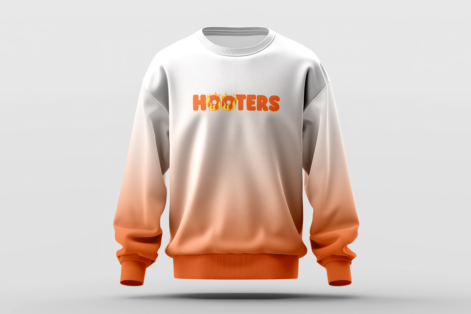 sports inspired Hooters football design on a sports jersey fabric